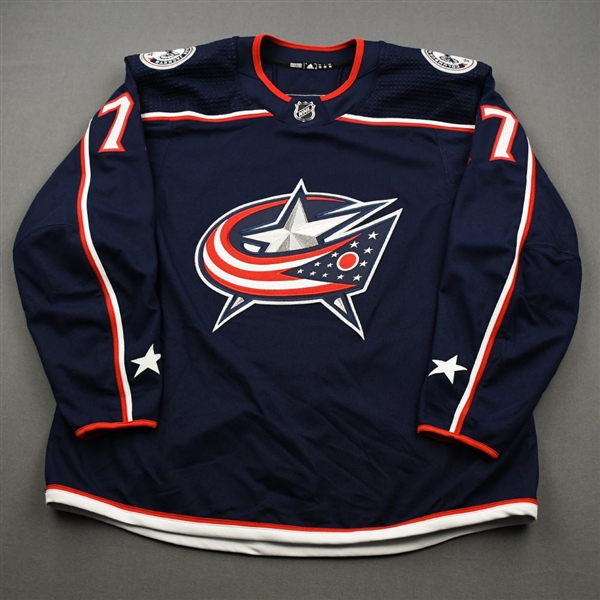 Anderson, Josh<br>Blue Set 3 - Game-Issued (GI)<br>Columbus Blue Jackets 2019-20<br>#77 Size: 58