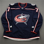Anderson, Josh<br>Blue Set 3 - Game-Issued (GI)<br>Columbus Blue Jackets 2019-20<br>#77 Size: 58