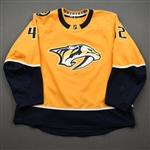 Blackwell, Colin<br>Gold Set 1<br>Nashville Predators 2019-20<br>#42 Size: 56