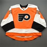 Berube, Jean-Francois<br>Orange Set 1 - Preseason Only<br>Philadelphia Flyers 2019-20<br>#35 Size: 58G