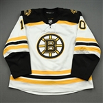 Bjork, Anders<br>White Set 3 / Round Robin / Playoffs<br>Boston Bruins 2019-20<br>#10 Size: 56