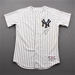 Rodriguez, Alex *<br>White Pinstripe - Worn  April 30, 2010 vs. Chicago White Sox & May 3, 4 & 5, 2010 vs, Baltimore Orioles - Autographed - Photo-Matched to all 4 Games<br>New York Yankees...