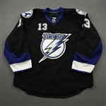 Tanguay, Alex *<br>Black Set 3 - Photo-Matched<br>Tampa Bay Lightning 2009-10<br>#13 Size: 56