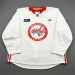 Albert, John<br>White Practice Jersey w/ MedStar Health Patch - CLEARANCE<br>Washington Capitals <br>#16 Size: 58