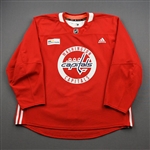 Barber, Riley<br>Red Practice Jersey w/ MedStar Health Patch - CLEARANCE<br>Washington Capitals <br>#24 Size: 58