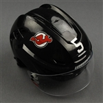 Carrick, Connor<br>Black, Warrior Helmet w/ Bauer Shield<br>New Jersey Devils 2019-20<br>#5 Size: Small