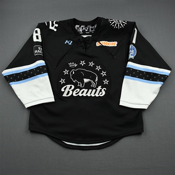 Gehen, Erin<br>Black Lake Placid Set w/ Isobel Cup & End Racism Patch<br>Buffalo Beauts 2020-21<br>#81 Size:  MD