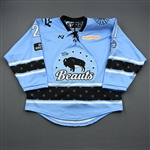 Meneghin, Kayla<br>Blue Lake Placid Set w/ Isobel Cup & End Racism Patch<br>Buffalo Beauts 2020-21<br>#21 Size:  MD