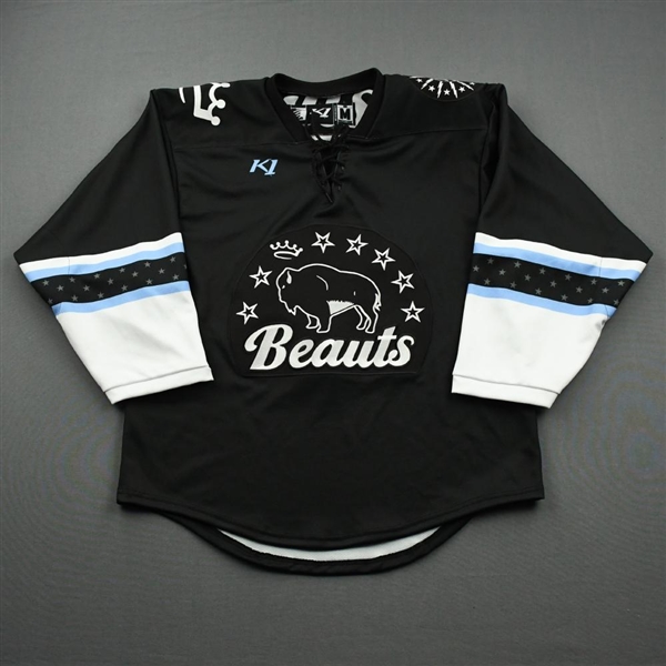 Blank, No Name Or Number<br>Black - CLEARANCE<br>Buffalo Beauts 2020-21<br> Size:  MD
