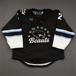 NNOB (No Name on Back), <br>Black (Game-Issued)<br>Buffalo Beauts 2020-21<br>#2 Size:  MD