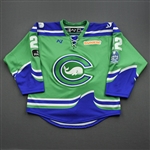 Lancaster, MacKenzie<br>Green Lake Placid Set w/ Isobel Cup & End Racism Patch<br>Connecticut Whale 2020-21<br>#22 Size:  MD