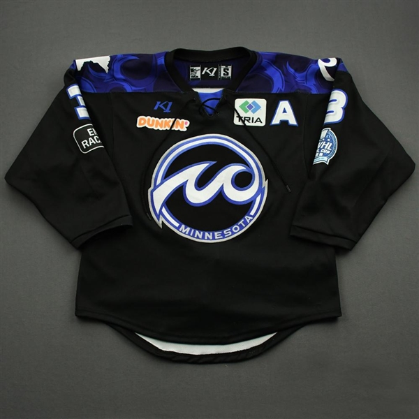 Albers, Jonna<br>Black Lake Placid Set w/A, Isobel Cup & End Racism Patch<br>Minnesota Whitecaps 2020-21<br>#3 Size:  SM