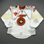 MacNeil, MacKenzie<br>White Lake Placid Set w/ Isobel Cup & End Racism Patch<br>Toronto Six 2020-21<br>#9 Size:  MD