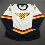 Doherty, Connor<br>DC Wonder Wonder Woman Game-Worn w/Socks - April 23, 2021 vs. Wichita Thunder<br>Kansas City Mavericks 2020-21<br>#48 Size: 58