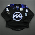 Barnes, Lauren<br>Black Lake Placid Set w/ Isobel Cup & End Racism Patch (Game-Issued)<br>Minnesota Whitecaps 2020-21<br>#25 Size:  MD