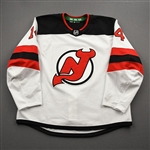 Bastian, Nathan<br>White Set 2<br>New Jersey Devils 2020-21<br>#14 Size: 58