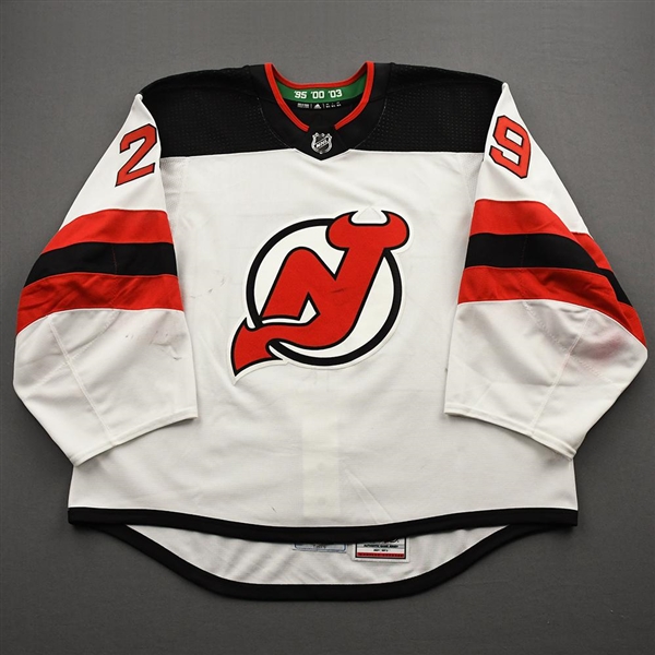 Blackwood, Mackenzie<br>White Set 2<br>New Jersey Devils 2020-21<br>#29 Size: 58G