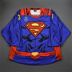 Marotte, Francis<br>DC Superman Game-Worn w/Socks - April 25, 2021 vs. Utah Grizzlies<br>Allen Americans 2020-21<br>#31 Size: 64G