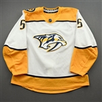 Benning, Matt<br>White Set 3 / Playoffs<br>Nashville Predators 2020-21<br>#5 Size: 56
