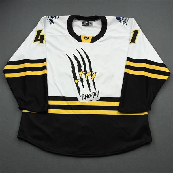 Blank (NNOB)<br>DC Cheetah (Game Issued) - April 23, 2021 @ Kansas City Mavericks<br>Wichita Thunder 2020-21<br>#41 Size: 54