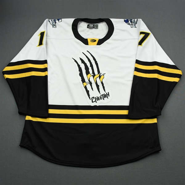 Fournier, Stefan<br>DC Cheetah w/Socks (Game Issued) - April 23, 2021 @ Kansas City Mavericks<br>Wichita Thunder 2020-21<br>#17 Size: 56