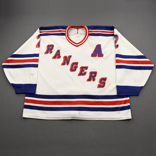 Leetch, Brian *<br>White Preseason<br>New York Rangers Early 1990s<br>#2 Size: XXL