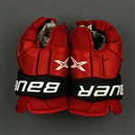 Bastian, Nathan<br>Bauer Vapor 2X Gloves<br>New Jersey Devils 2020-21<br># Size: 14"