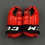 Bahl, Kevin<br>CCM Gloves<br>Ottawa 67s 2019-20<br> Size: 15"