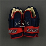 Atkinson, Cam<br>Bauer Vapor 2X Gloves<br>Columbus Blue Jackets 2020-21<br>#13 Size: 13"