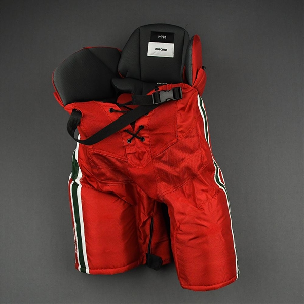 Butcher, Will<br>Red Reverse Retro, CCM Pants<br>New Jersey Devils 2020-21<br>#8 Size: Medium