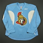 Winchester, Jesse<br>Powder Blue Practice Jersey<br>Ottawa Senators 2009-10<br>#18 Size: 58