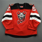 NOBR (Name on Back Removed)<br>Red - CLEARANCE<br>Binghamton Devils<br>#25 Size: 56