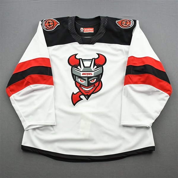 Blank<br>White - (CCM Quicklite) - CLEARANCE<br>Binghamton Devils<br># Size: 56