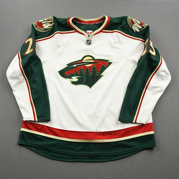 Belanger, Eric *<br>White - Photo-Matched<br>Minnesota Wild 2008-09<br>#25 Size: 58