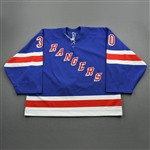 Lundqvist, Henrik *<br>Blue Set 1 - One Game Only<br>New York Rangers 2005-06<br>#30 Size: 60G