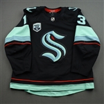 Tanev, Brandon<br>Blue First Game in Climate Pledge Arena History w/ Inaugural Season Patch - October 23, 2021 - 2nd Period Only<br>Seattle Kraken 2021-22<br>#13 Size: 56