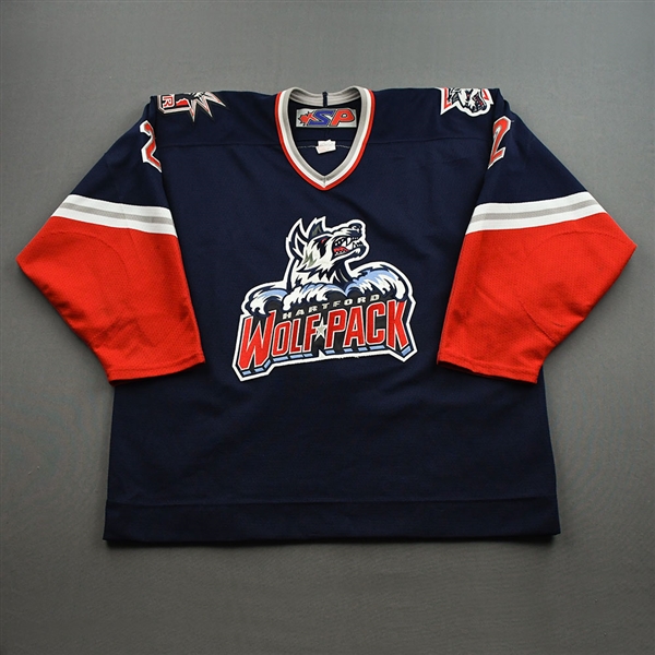 Kondratiev, Maxim *<br>Navy Set 1<br>Hartford Wolf Pack 2004-05<br>#2 Size: 56