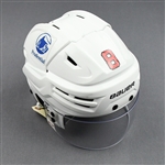 Butcher, Will<br>White, Bauer Helmet w/ Oakley Shield<br>New Jersey Devils 2020-21<br>#8 Size: Large