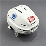 Bahl, Kevin<br>White, CCM Helmet w/ Oakley Shield<br>New Jersey Devils 2020-21<br>#88 Size: Large