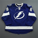 Kucherov, Nikita *<br>Blue - Photo-Matched - Autographed<br>Tampa Bay Lightning 2014-15<br>#86 Size: 56