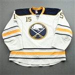 Eichel, Jack *<br>White Set 2 w/ NHL Centennial Patch - Photo-Matched<br>Buffalo Sabres 2016-17<br>#15 Size: 56