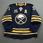 Eichel, Jack *<br>Blue Set 2 w/A - Photo-Matched<br>Buffalo Sabres 2017-18<br>#15 Size: 56