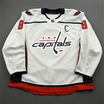 Ovechkin, Alex<br>White Set 2B w/C - 3 Games<br>Washington Capitals 2020-21<br>#8 Size: 60