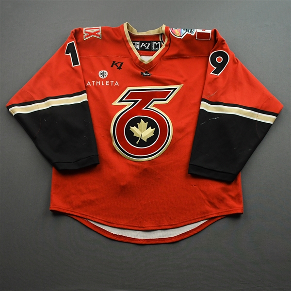 Boquist, Brooke<br>Red Set 1 / Playoffs<br>Toronto Six 2021-22<br>#19 Size: MD