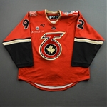 Charron, Tori<br>Red Set 1<br>Toronto Six 2021-22<br>#92 Size: MD