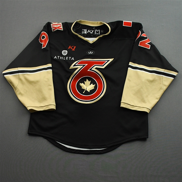 Charron, Tori<br>Black Set 1<br>Toronto Six 2021-22<br>#92 Size: MD