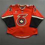 Curlew, Amy<br>Red Set 1 / Playoffs<br>Toronto Six 2021-22<br>#21 Size: MD