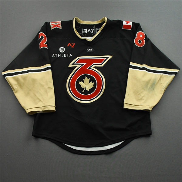 Day, Taylor<br>Black Set 1<br>Toronto Six 2021-22<br>#28 Size: MD