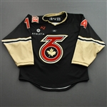 NNOB (No Name on Back), <br>Black Set 1 - Game-Issued<br>Toronto Six 2021-22<br>#14 Size: SM