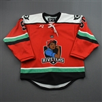 Kilduff, Leila<br>Black Rosie - Worn February 26, 2022 - Autographed<br>Metropolitan Riveters 2021-22<br>#5 Size: SM